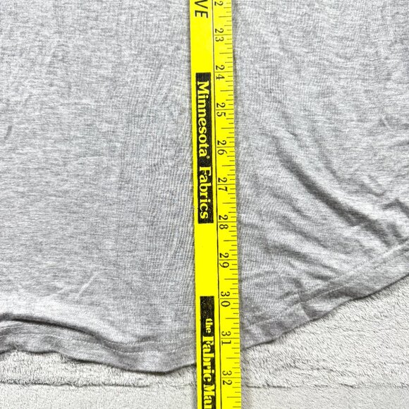 Fashionista Plus Size 2X Gray Sequin Shoulder Top Women’s Short Sleeve Rayon - Picture 7 of 8